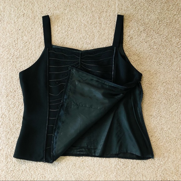 Eva Polini Couture Black Embroidered Jeweled Blazer & Top Sz 16  Lot of 2 items - Picture 12 of 16